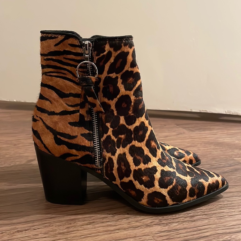 Aldo leopard booties